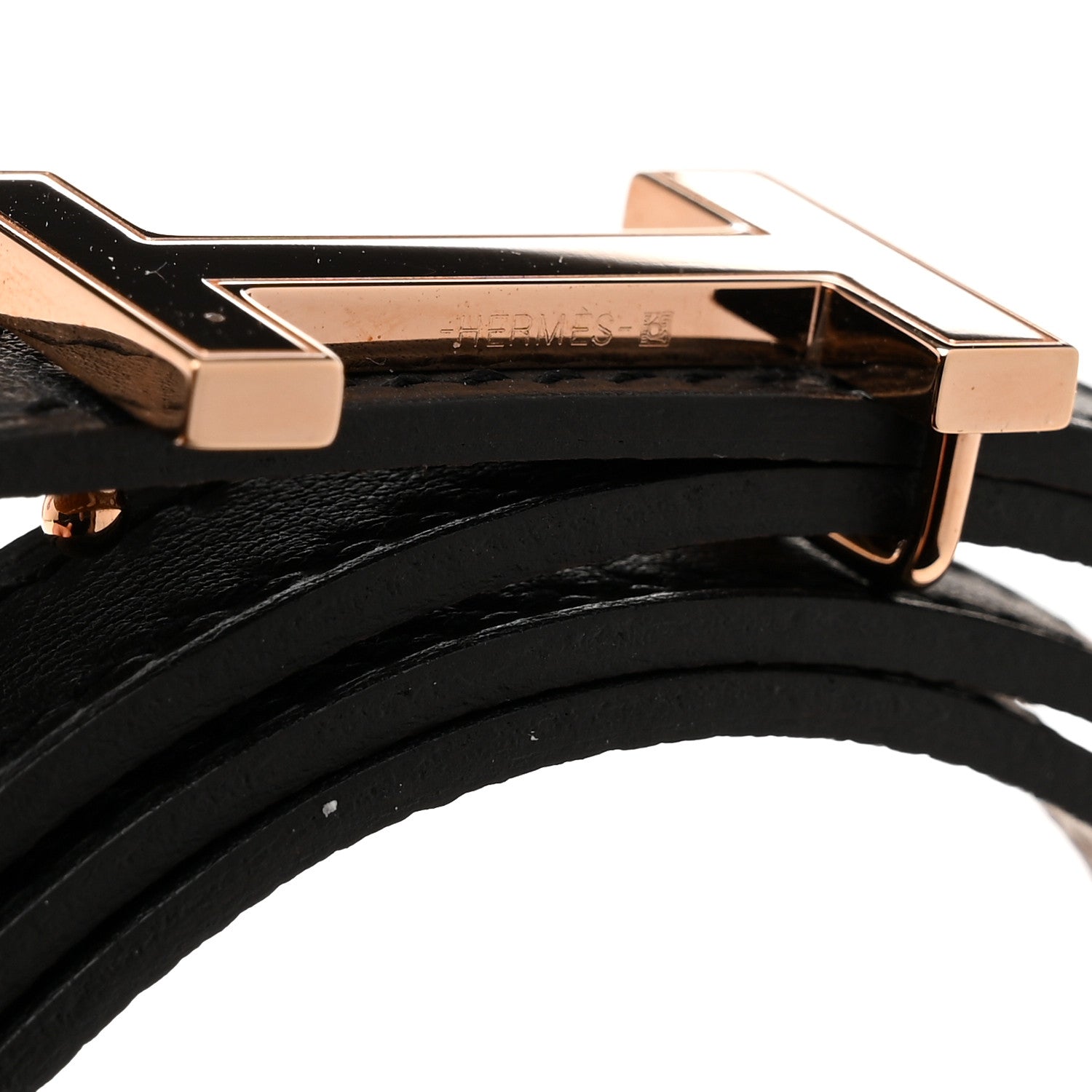 Hermes Swift Epsom 13mm Focus Belt 80 32 Black Gold 4 of 7