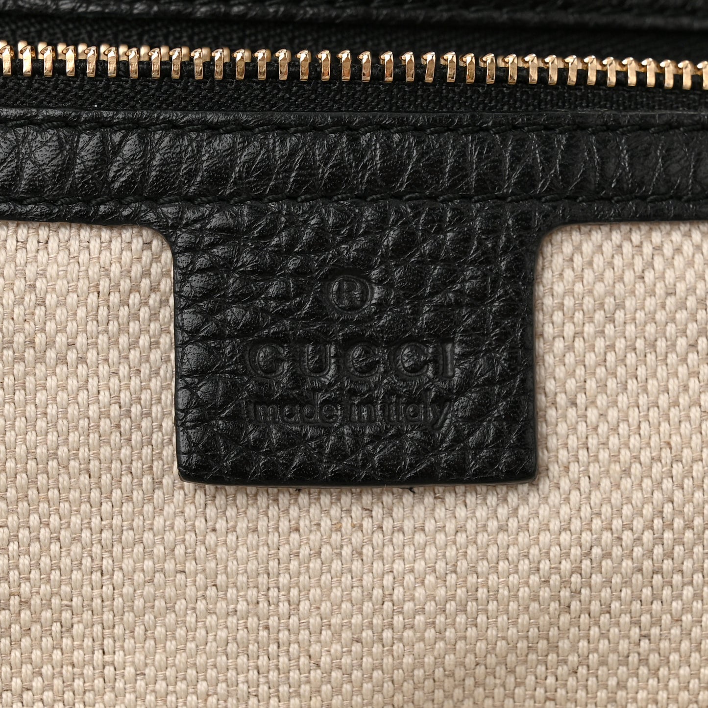 Pebbled Calfskin Large Soho Shoulder Bag Black