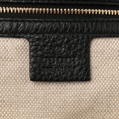 Gucci Pebbled Calfskin Large Soho Shoulder Bag Black 6 of 13