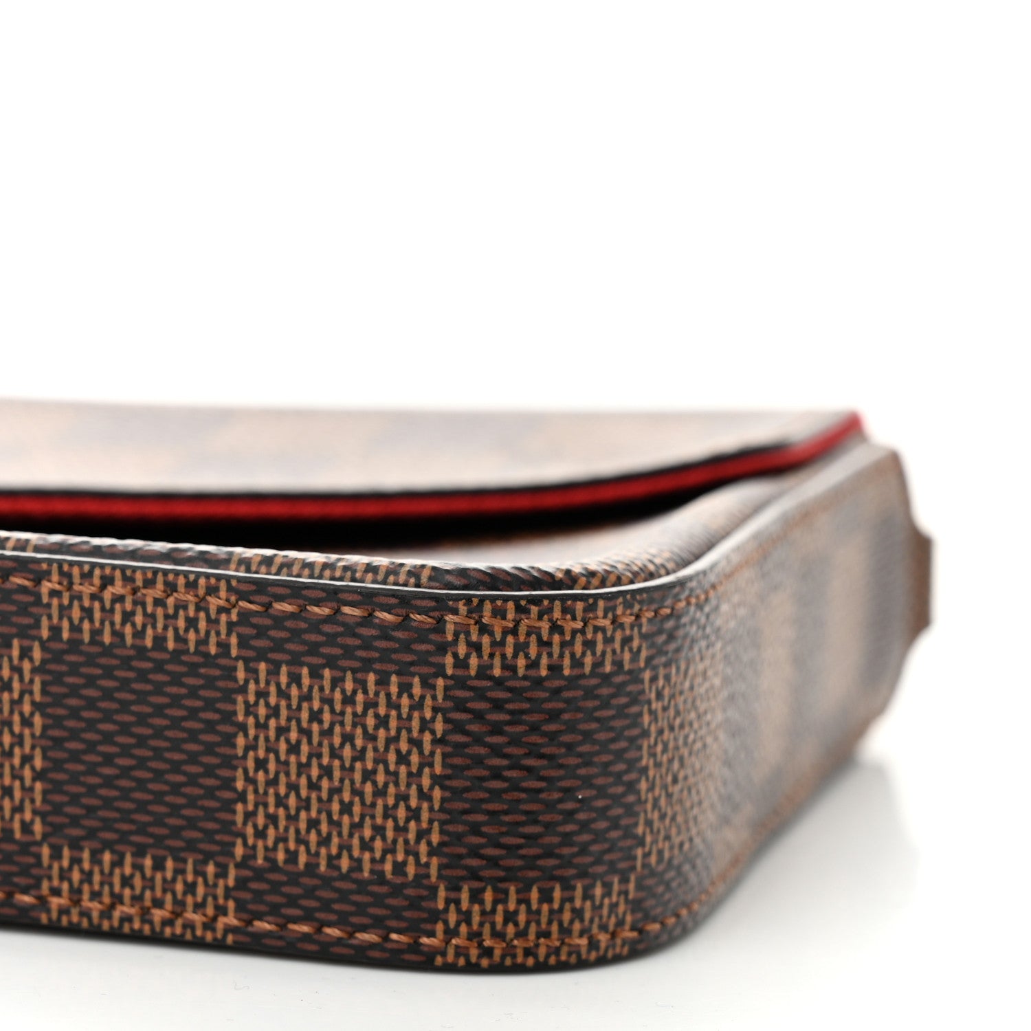 Louis Vuitton Damier Ebene Pochette Felicie Chain Wallet 11 of 12