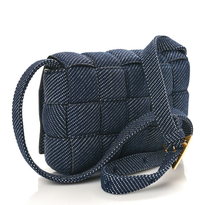 Bottega Veneta Denim Maxi Intrecciato Padded Cassette High Frequency Crossbody Bag Indigo 3 of 7