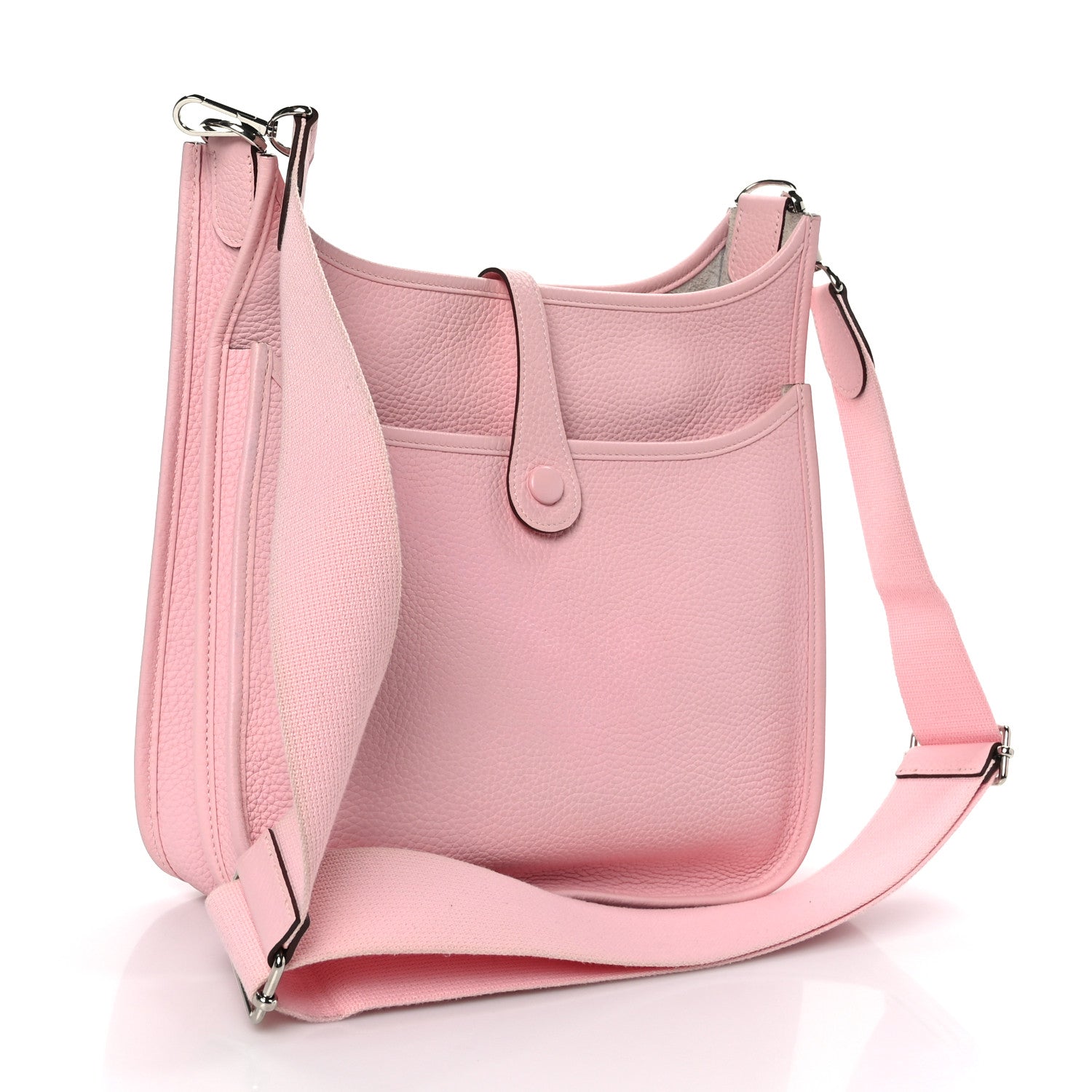 Hermes Taurillon Clemence Evelyne III PM Rose Sakura 3 of 9