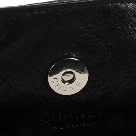 Lambskin Soft and Chain Large Hobo Black