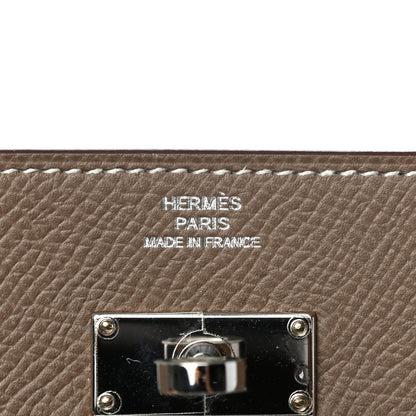 Hermes Epsom Kelly Longue Wallet Etoupe 6 of 7