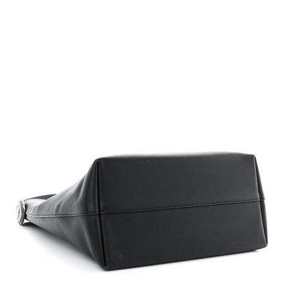 Louis Vuitton Calfskin Lockme Hobo Black 4 of 15