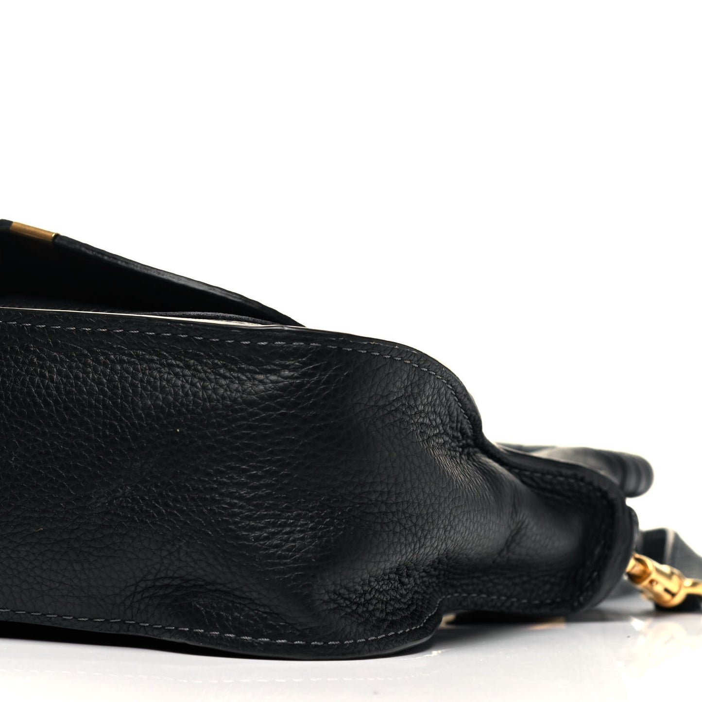 Calfskin Small Marcie Satchel Black
