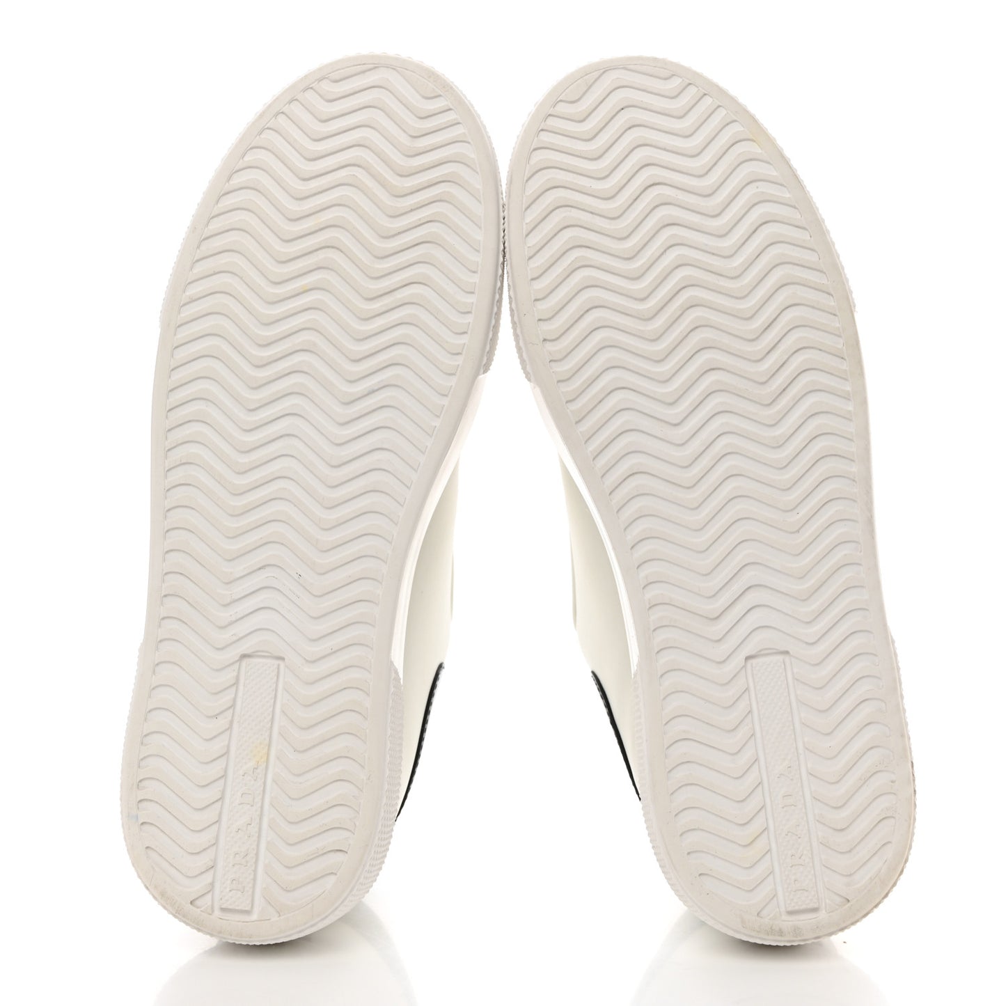 Vitello Soft Rubber Logo Womens Low Top Sneakers 35.5 White Black