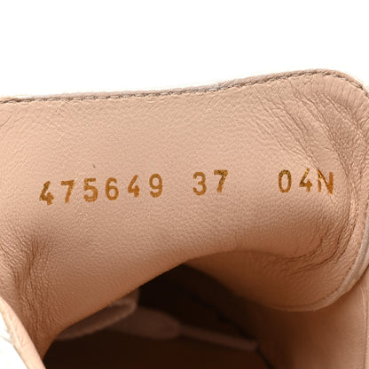 Gucci Calfskin Peggy Platform Sneakers 37 White 7 of 13