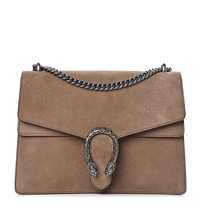 Gucci Suede Medium Dionysus Shoulder Bag Taupe 1 of 10