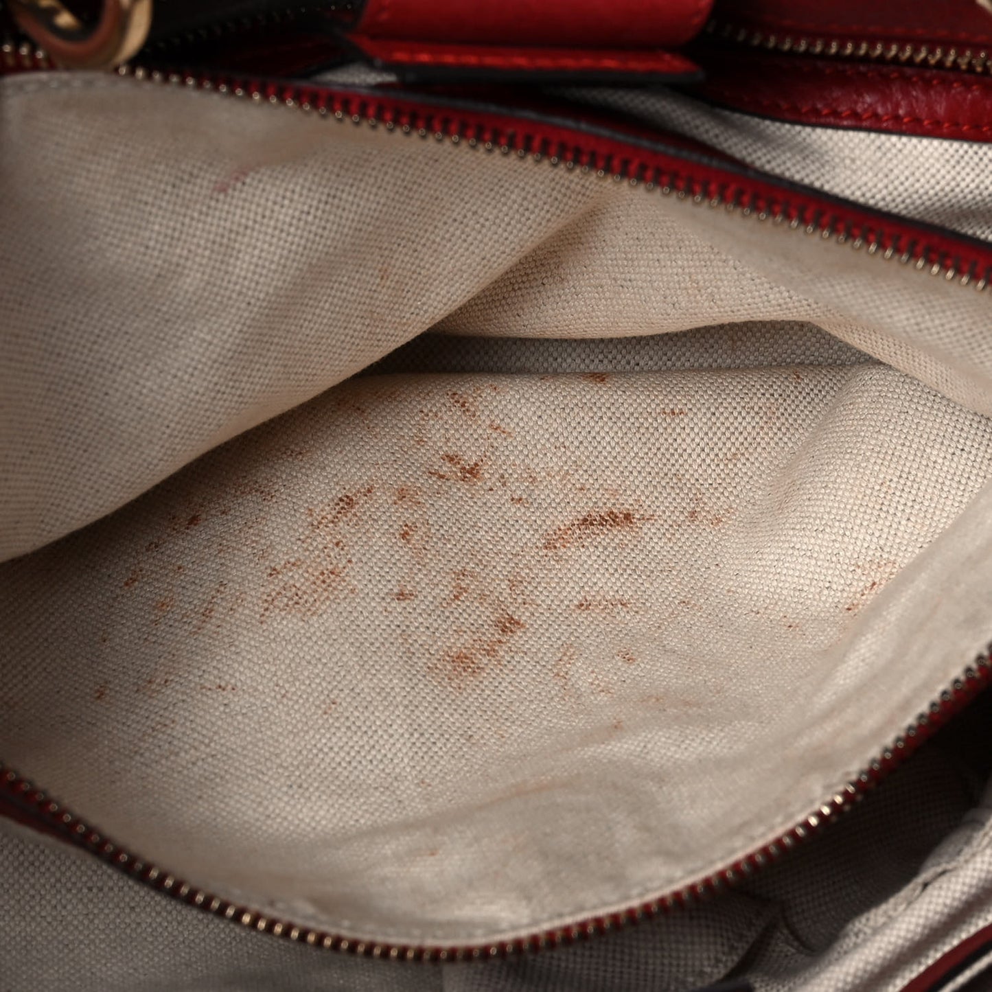 Pebbled Calfskin Medium Bamboo Shopper Tote Red