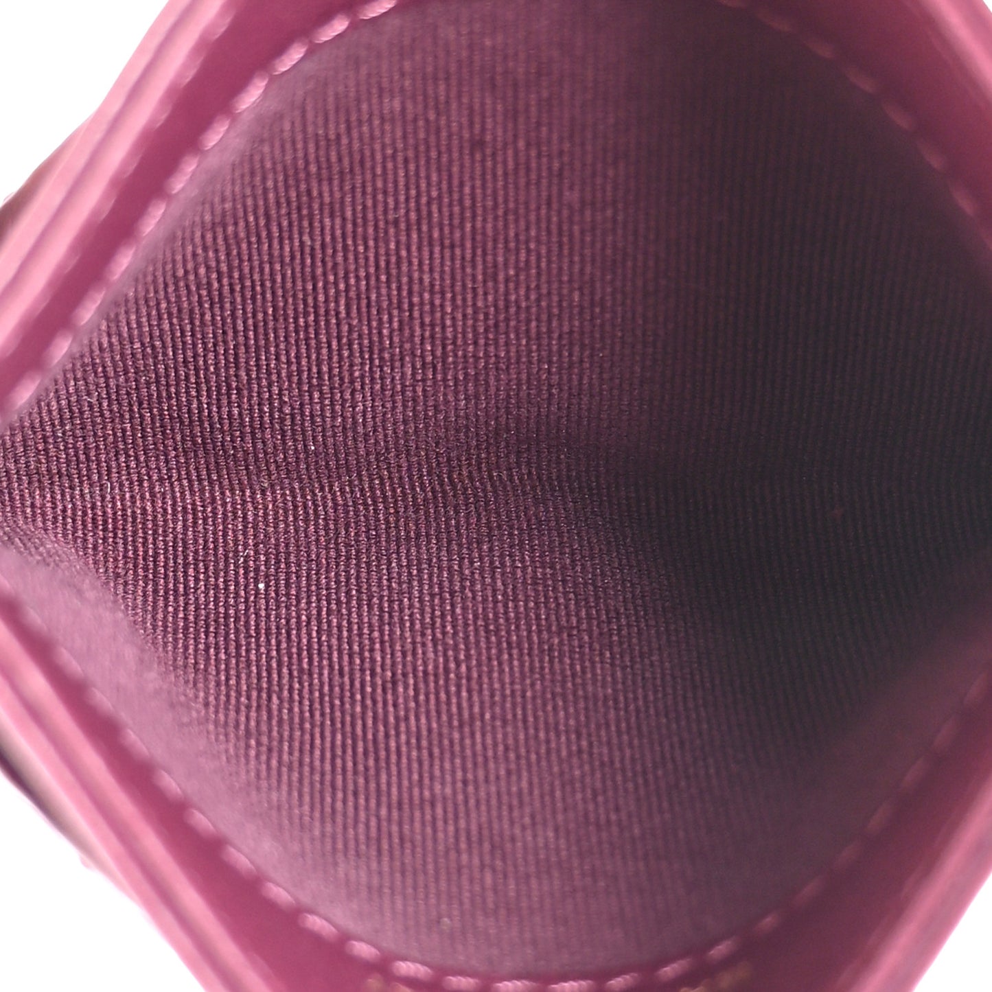 Lambskin Quilted Card Holder Purple