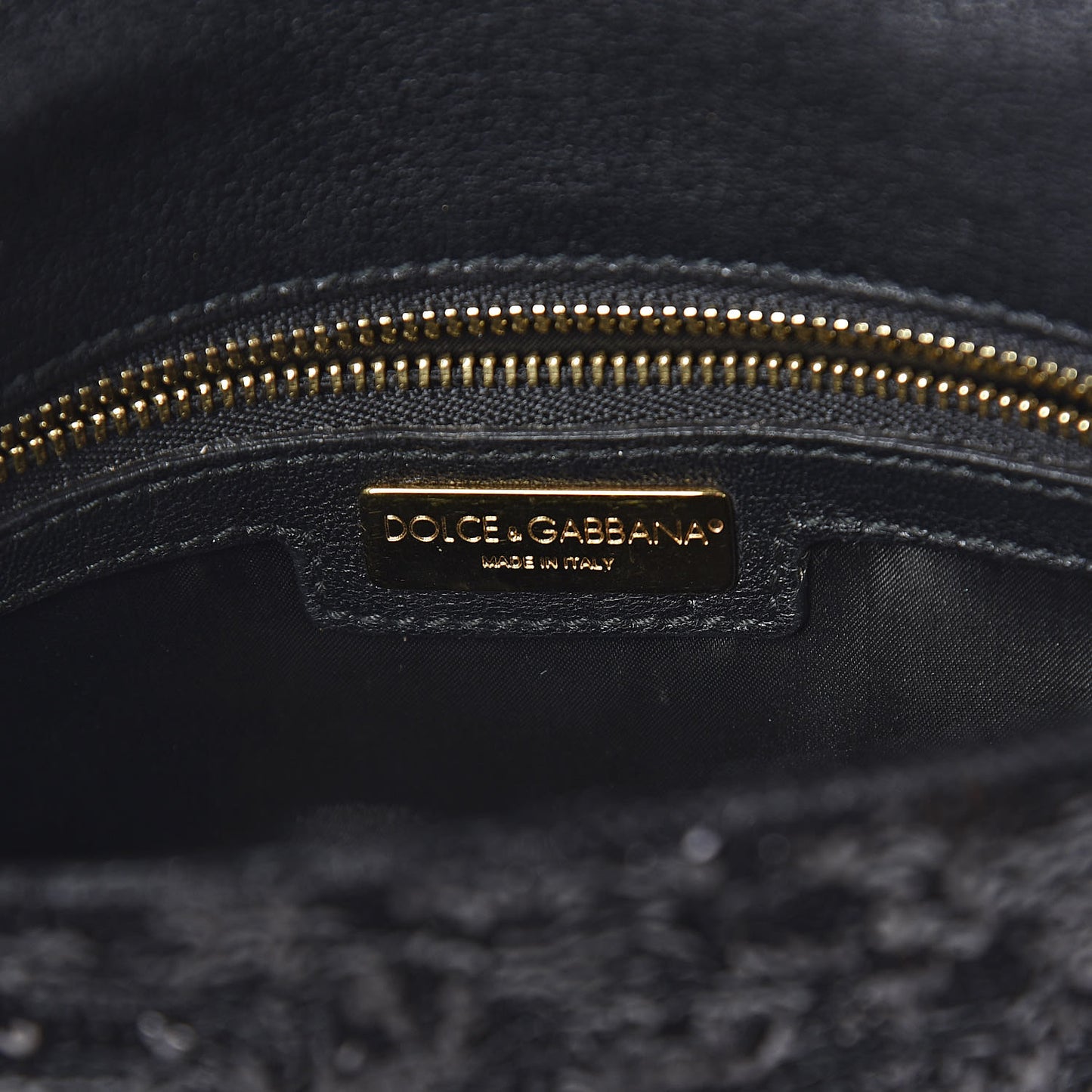 Sequin Miss Charles Evening Bag Black
