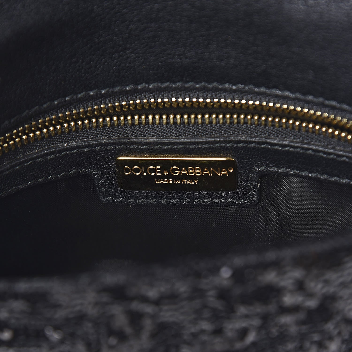Dolce & Gabbana Sequin Miss Charles Evening Bag Black 6 of 9