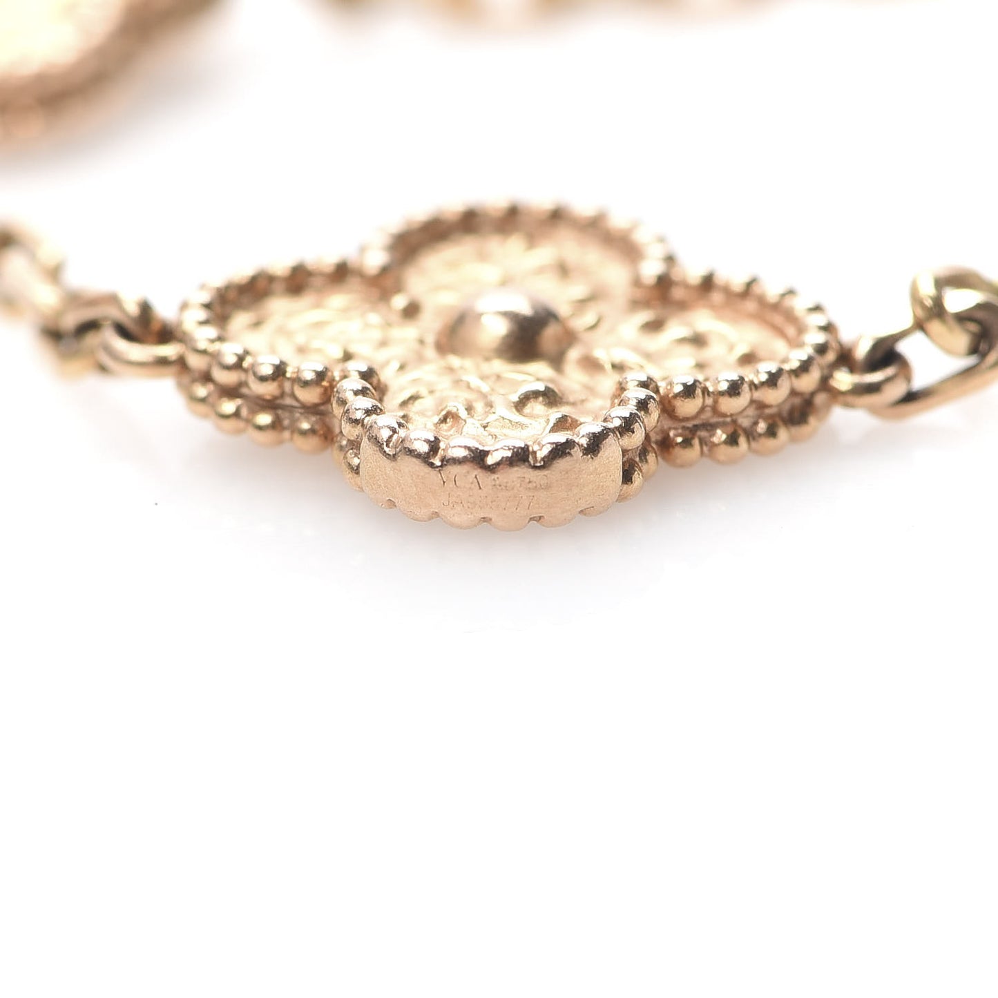 18K Rose Gold 5 Motifs Vintage Alhambra Bracelet