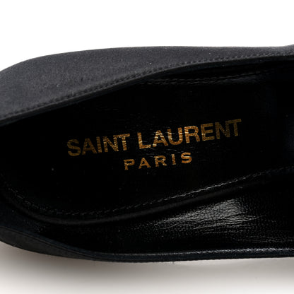 Saint Laurent Satin Crystal Martinique 110 Pump 36 Black 8 of 9