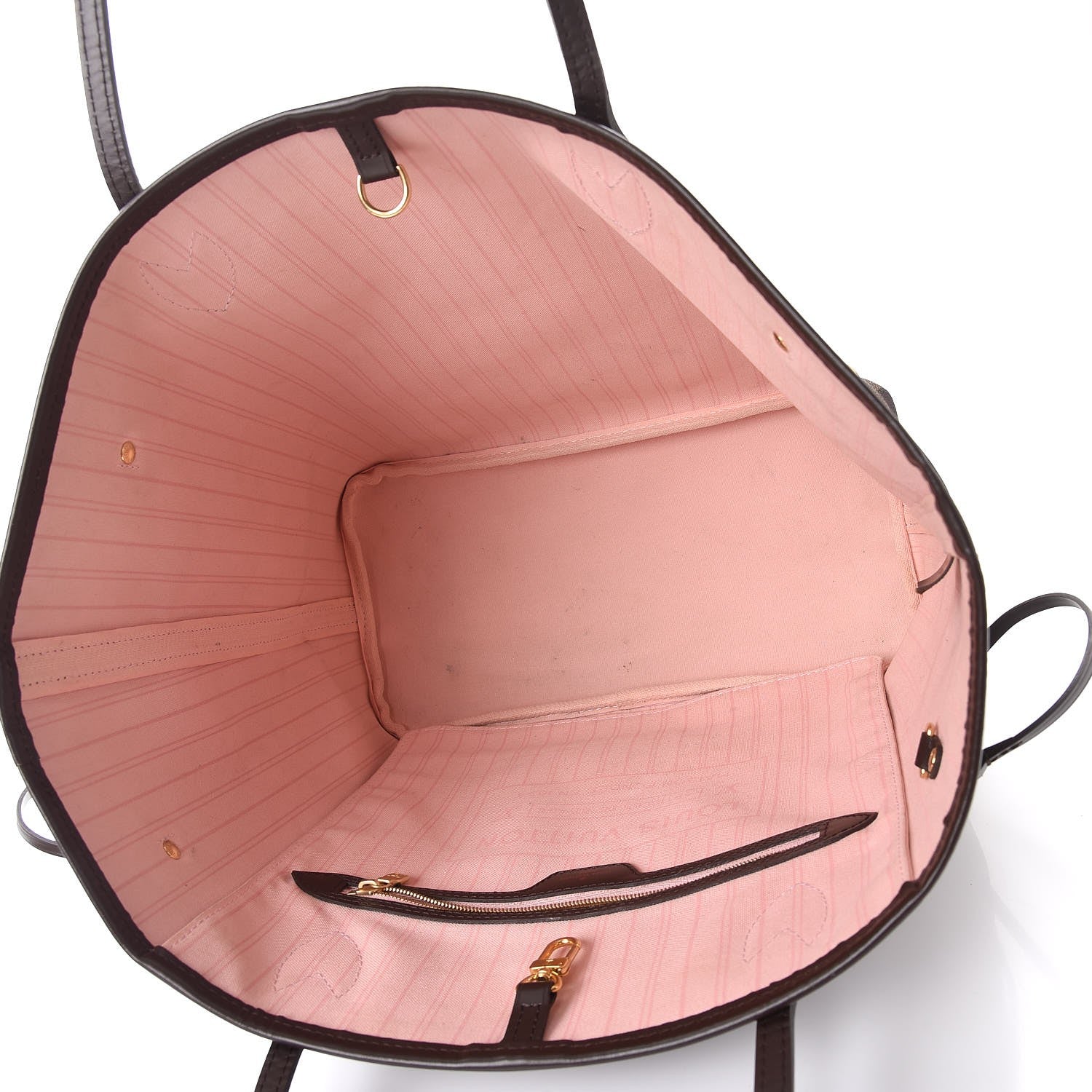 Louis Vuitton Damier Ebene Neo Neverfull MM Rose Ballerine 6 of 14
