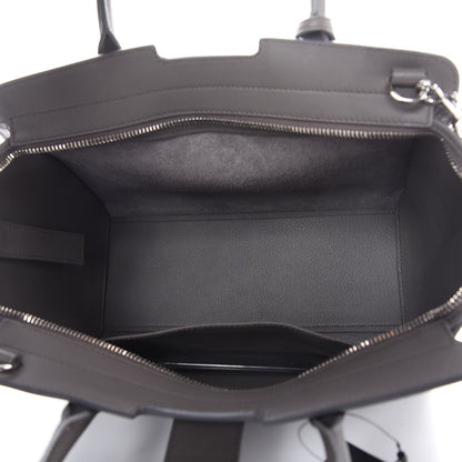 Saint Laurent Smooth Calfskin Crocodile Embossed Baby Monogram Downtown Cabas Earth 5 of 6