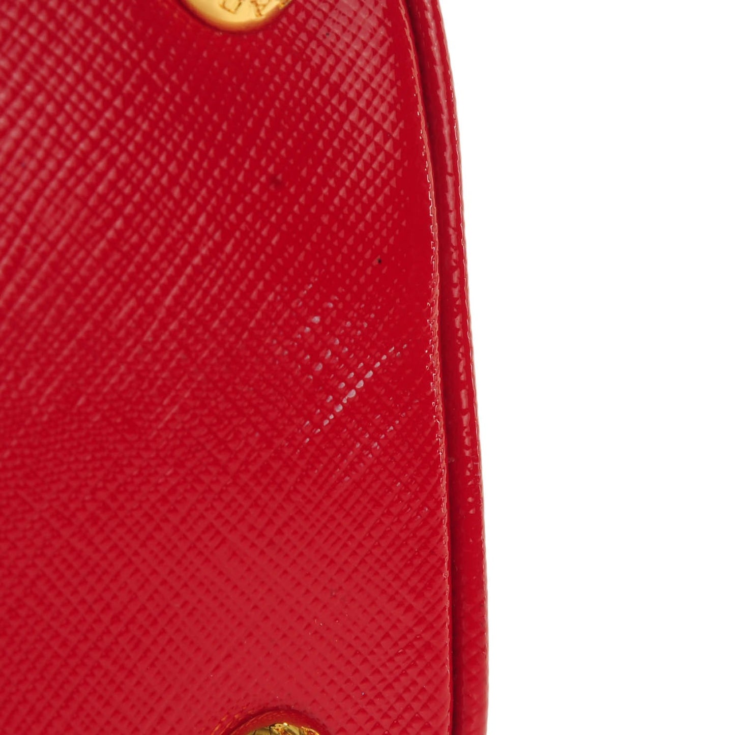 Saffiano Vernice Mini Promenade Tote Rosso