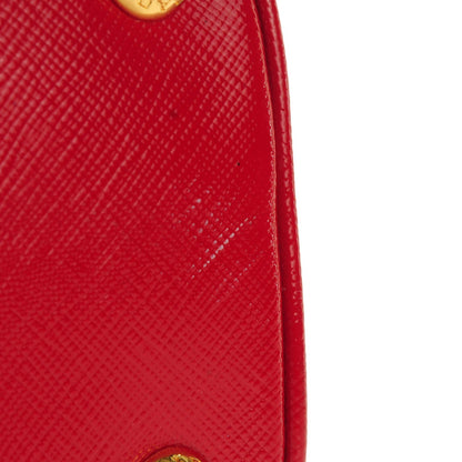 Prada Saffiano Vernice Mini Promenade Tote Rosso 6 of 12