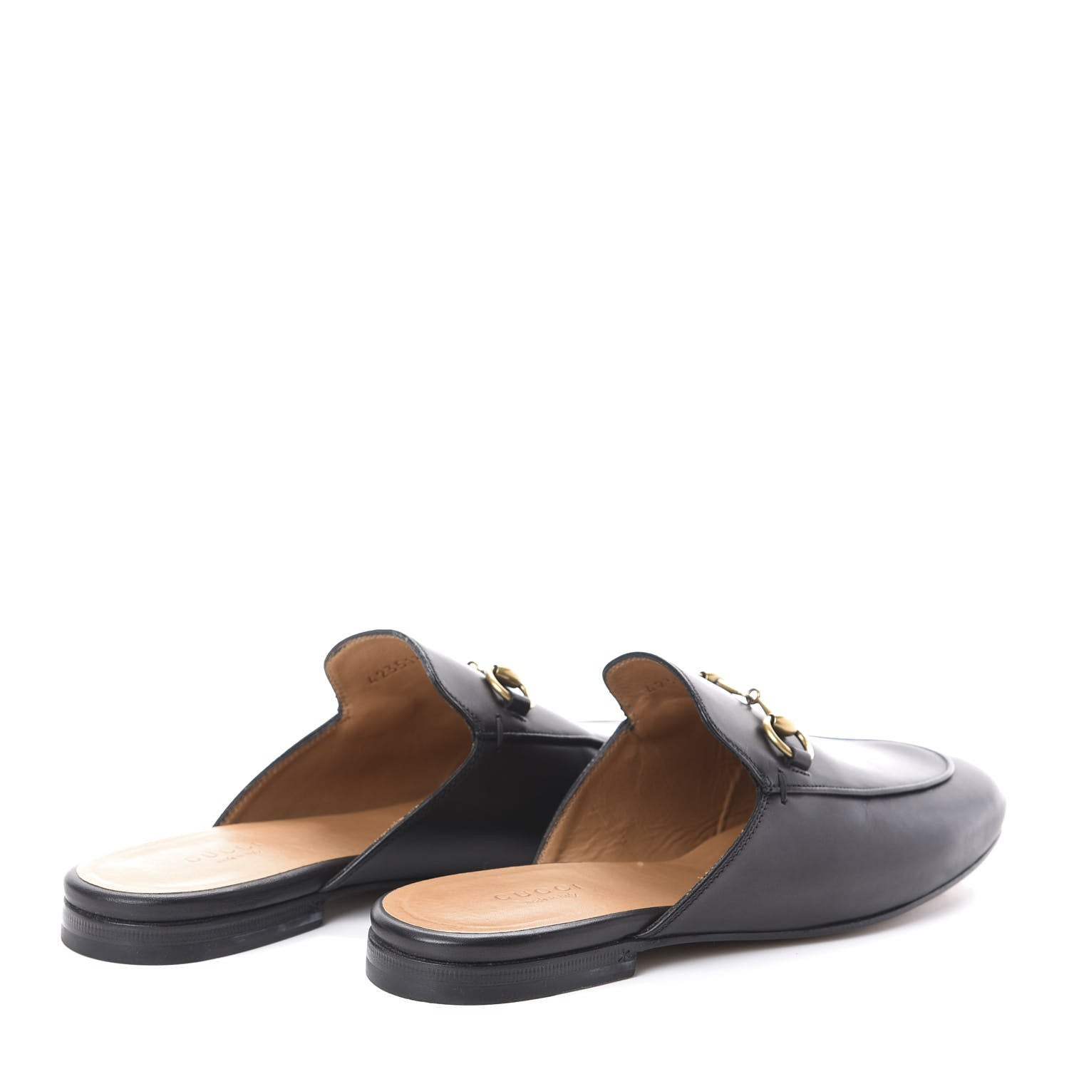 Gucci Calfskin Womens Princetown Slippers 37.5 Black 4 of 7