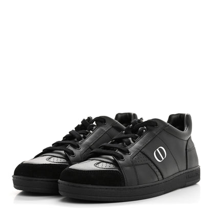 Christian Dior Calfskin Suede Logo Sneakers 38 Black 4 of 9