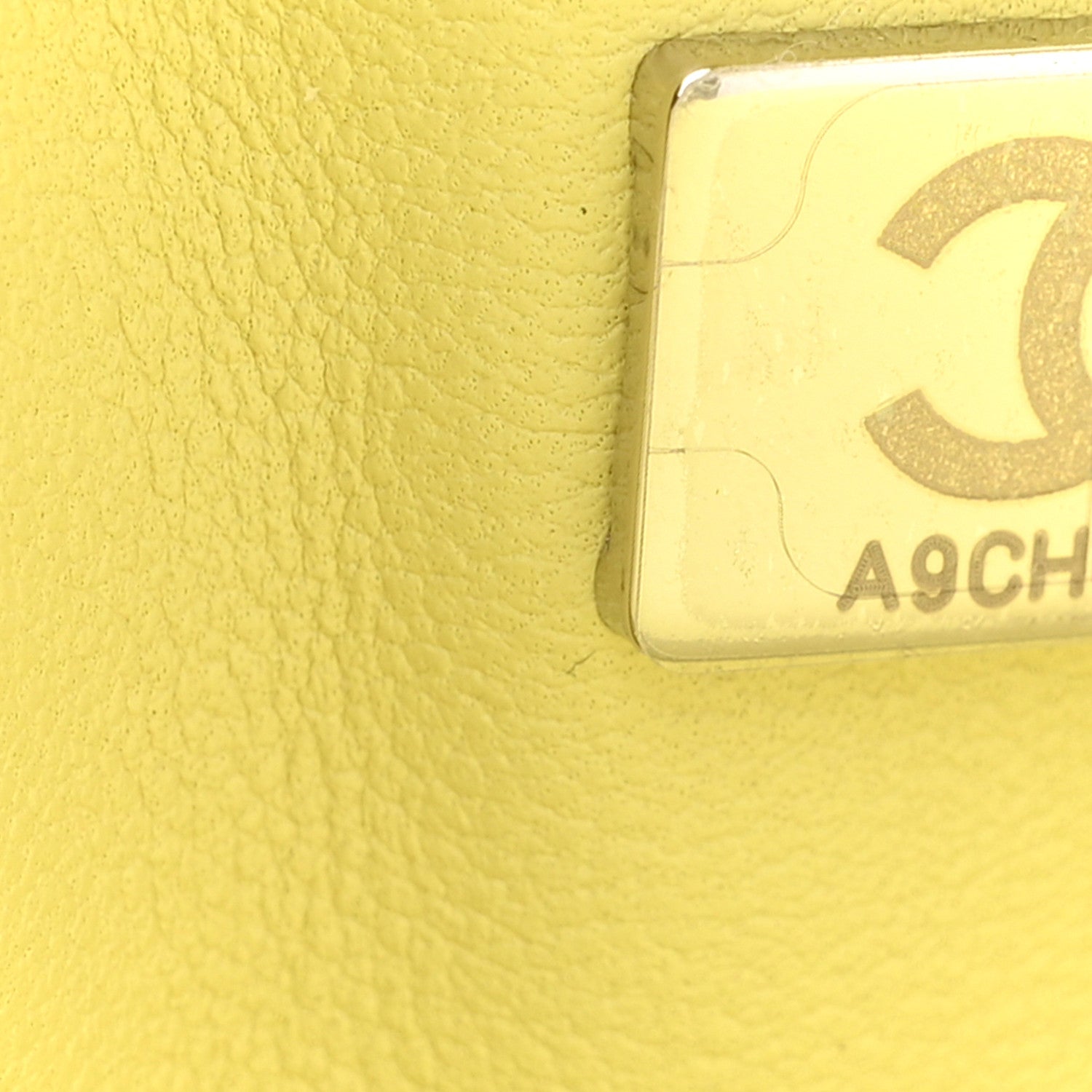Chanel Lambskin Quilted Jumbo Double Flap Yellow 7 of 11