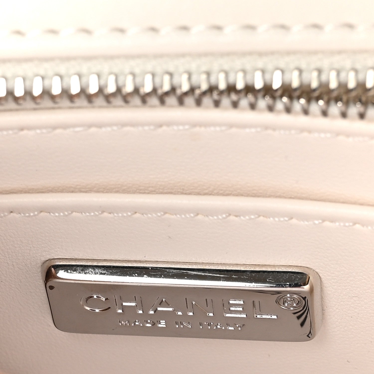 Chanel Sequin Ribbon Mini Rectangular Flap White Black 1707539