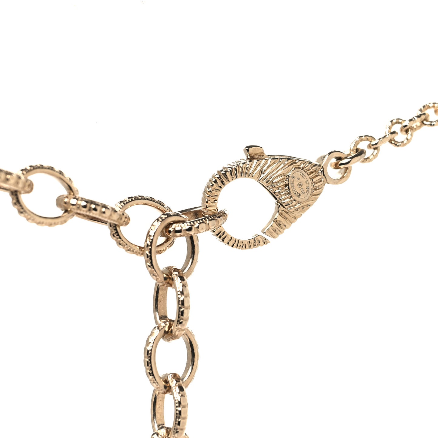 Pearl Crystal Lace Camellia Necklace Gold