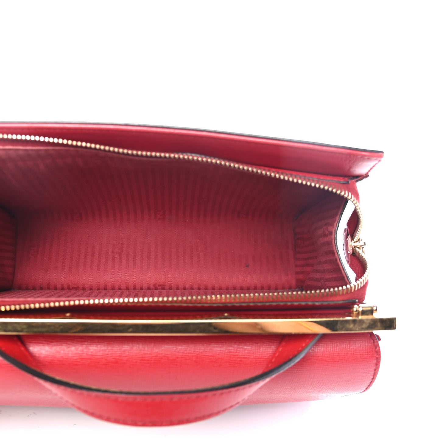 Vitello Elite Flamingo Mini Demi Jour Shoulder Bag Rosso