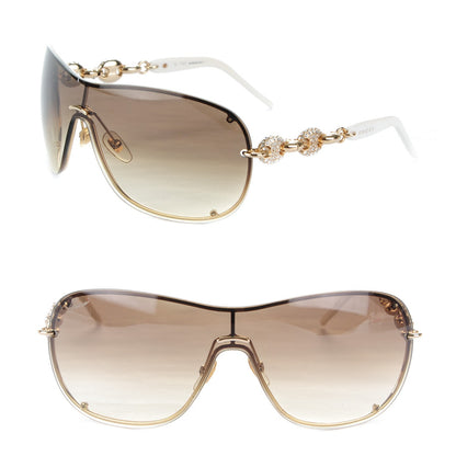 Gucci Swarovski Crystal Marina Chain Sunglasses White 1 of 5