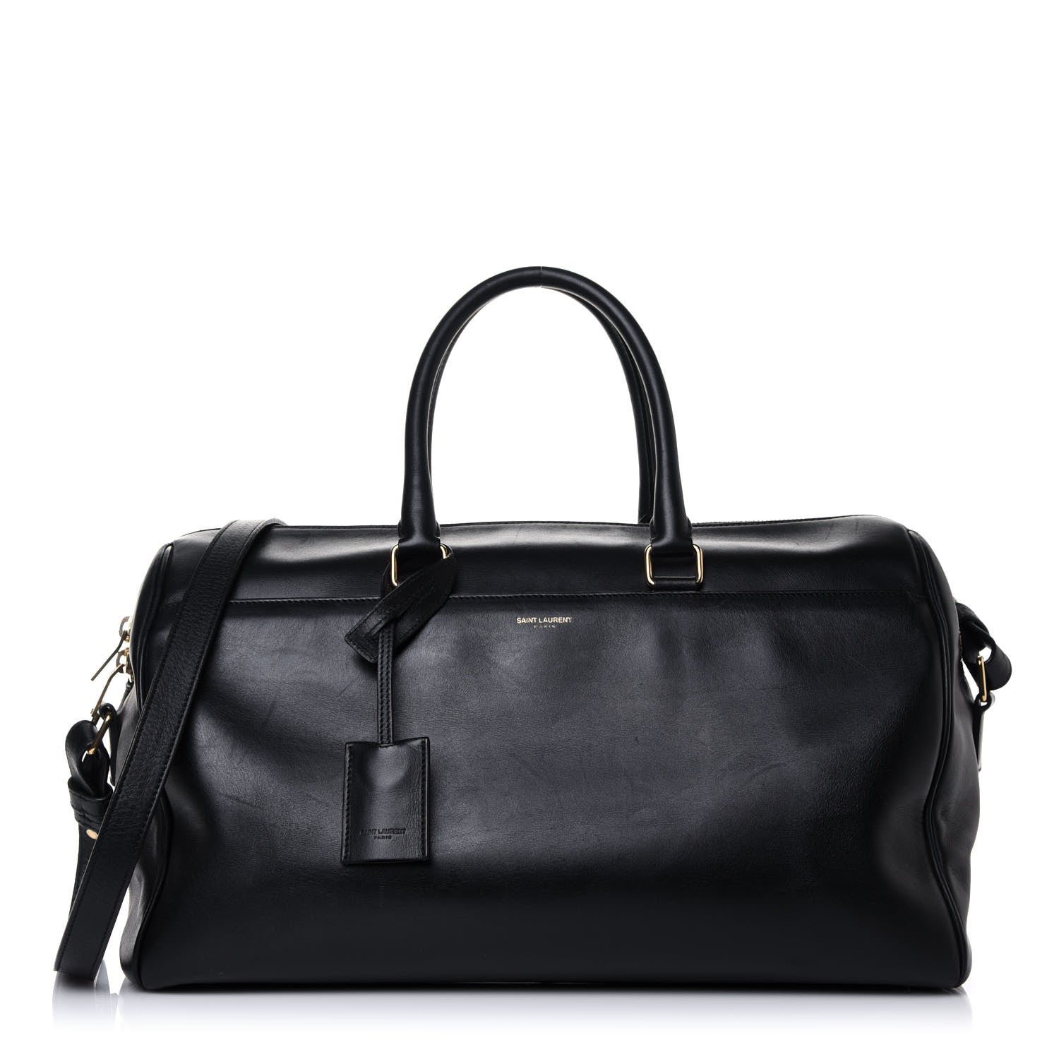 Saint Laurent Calfskin Classic Duffle 12 Black 1 of 18