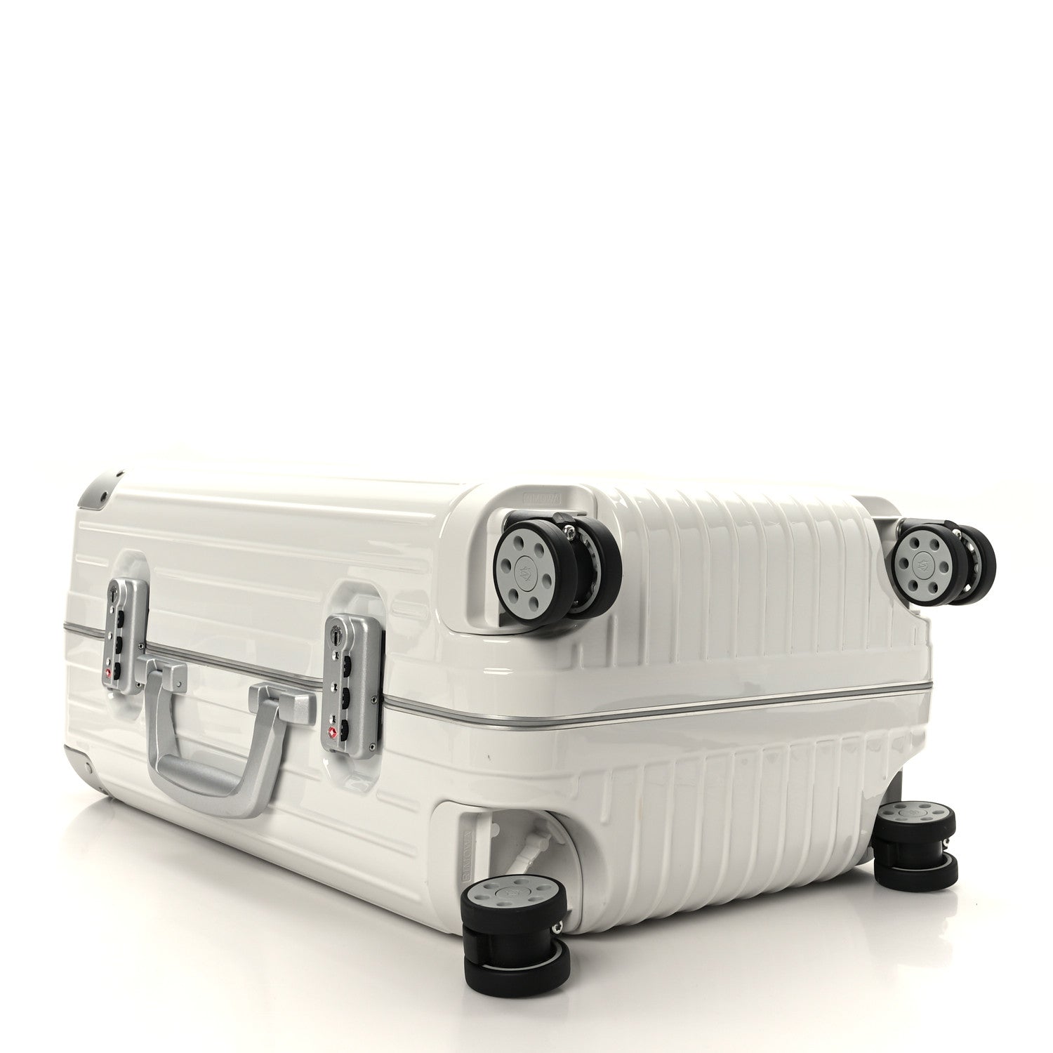 Rimowa Gloss Polycarbonate Aluminum Hybrid Cabin White 3 of 7