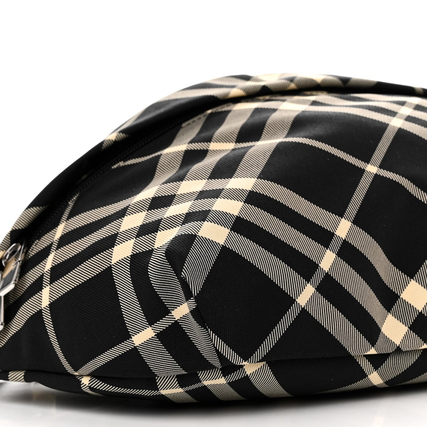 Nylon Essential Check Belt Bag Black Calico