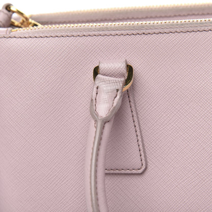 Prada Saffiano Small Galleria Double Zip Tote Mughetto 15 of 20