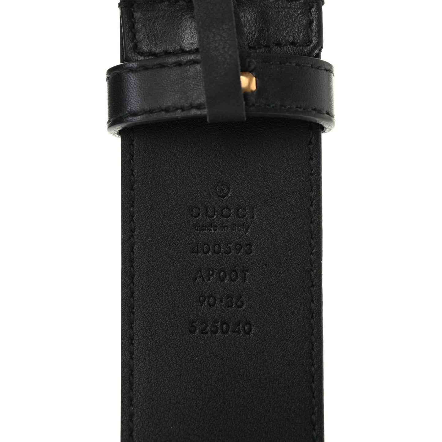 Calfskin Double G 40mm Belt 90 36 Black