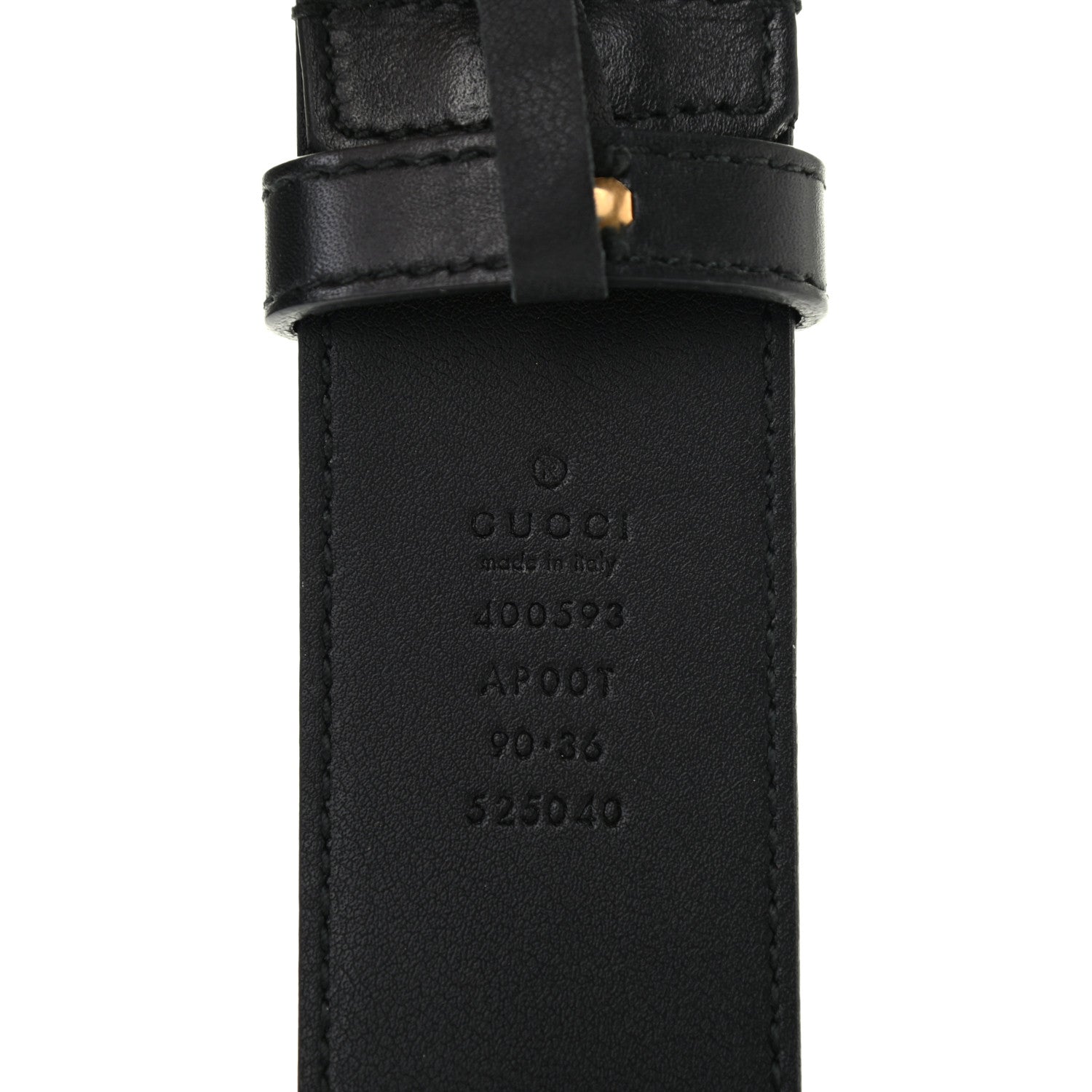 Gucci Calfskin Double G 40mm Belt 90 36 Black 5 of 5