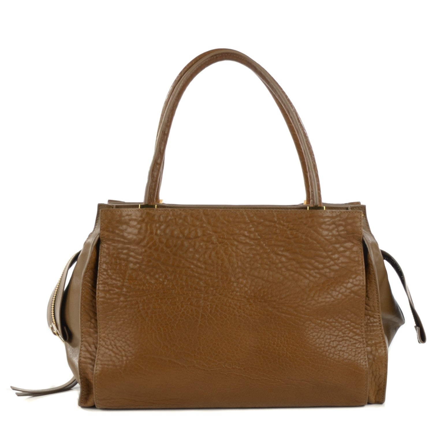 Chloe Pebbled Calfskin Dree Shoulder Bag Brown 1 of 8