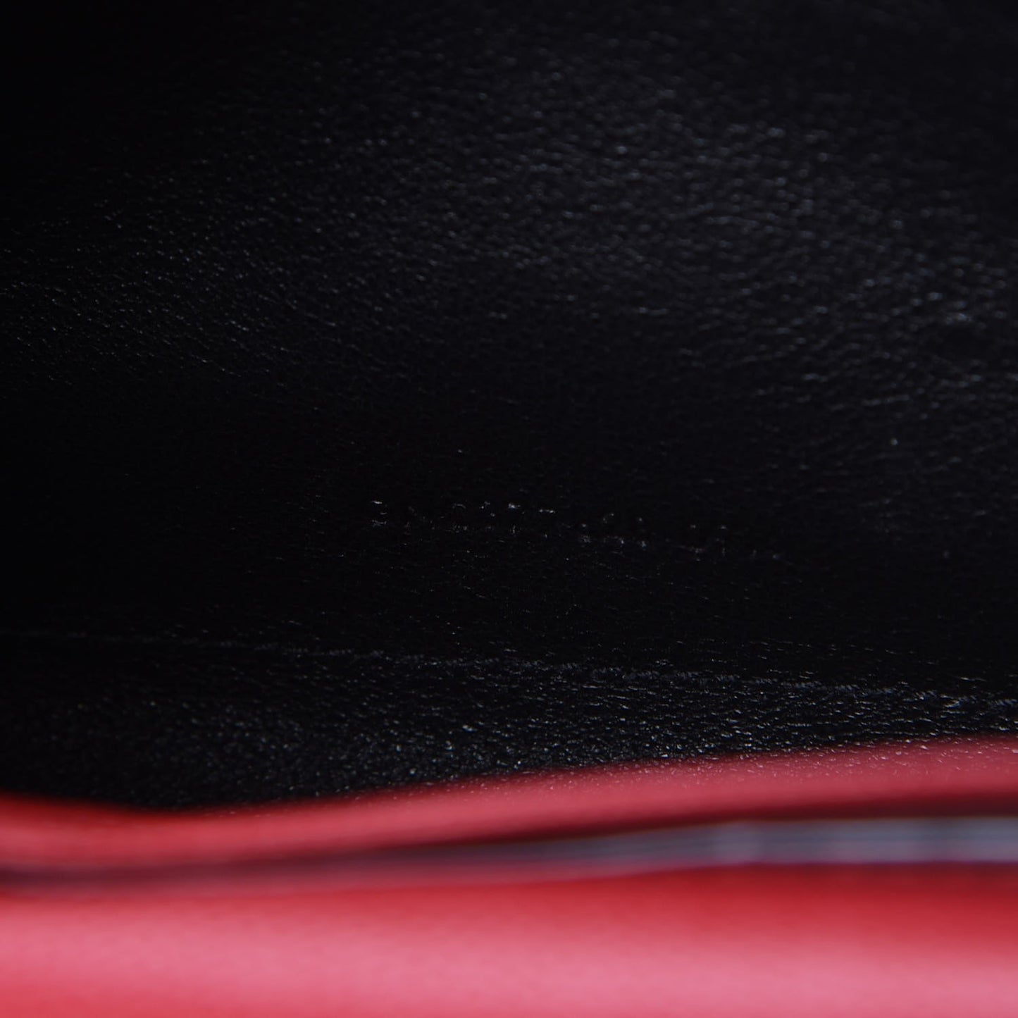 Grain De Poudre Matelasse Chevron Monogram Chain Wallet New Red