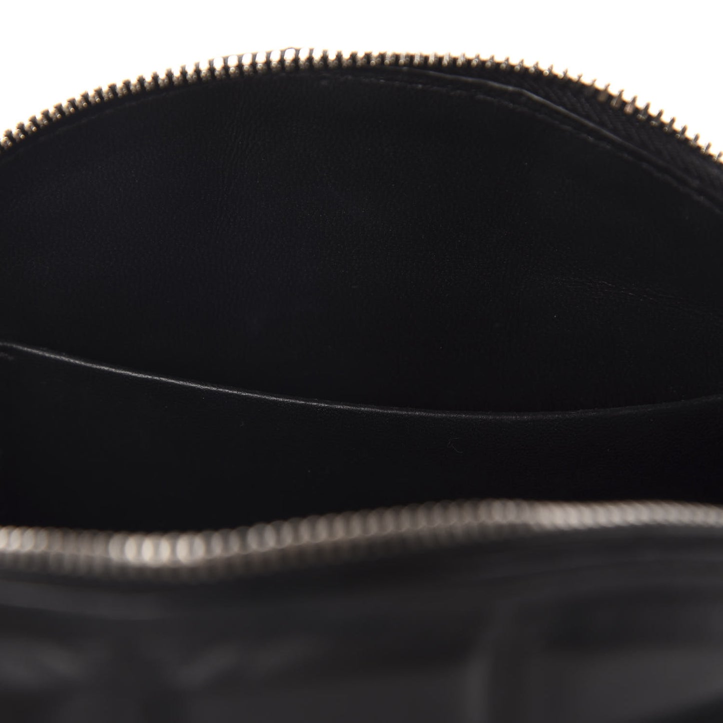 Padded Nappa Mini Half Moon Bag Black