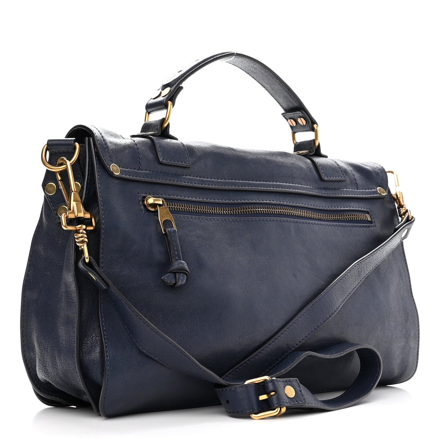 Lambskin Medium PS1 Satchel Midnight