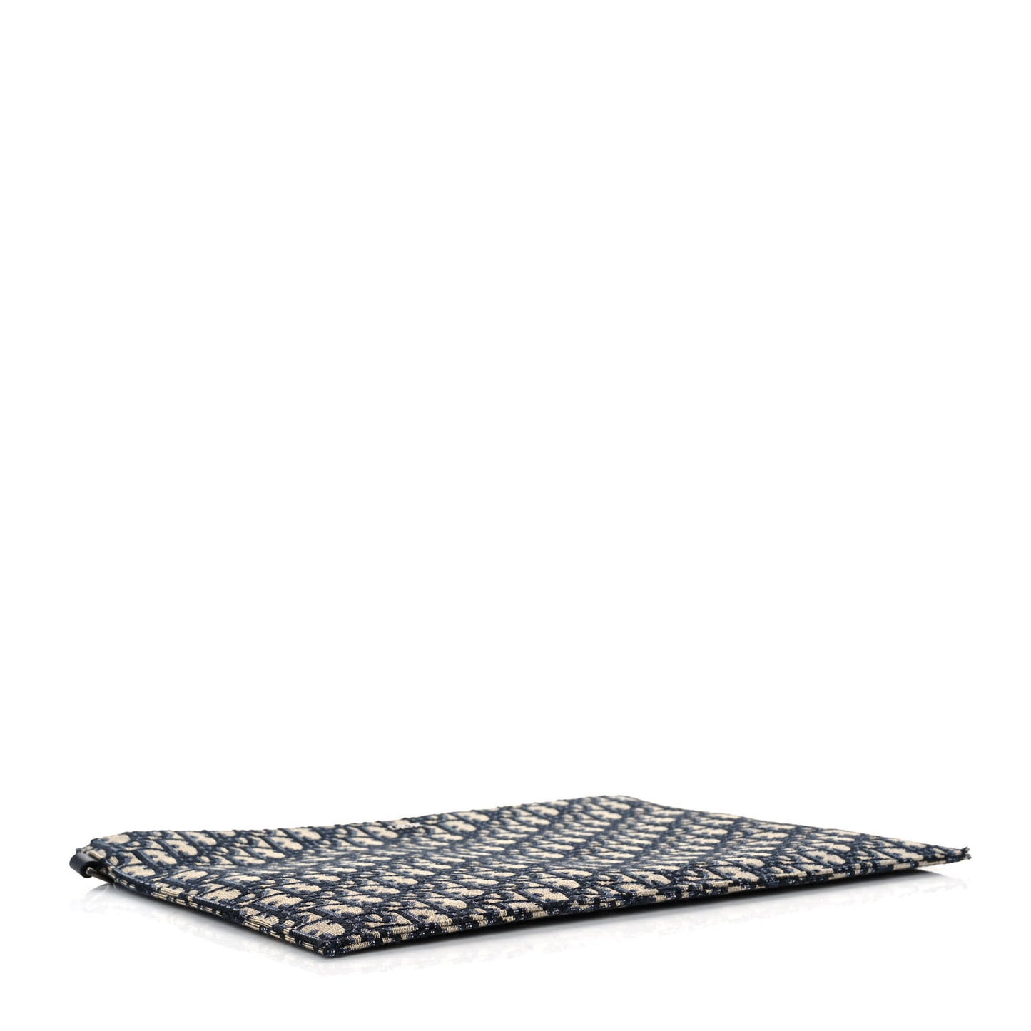 Oblique A4 Flat Pouch Clutch Blue