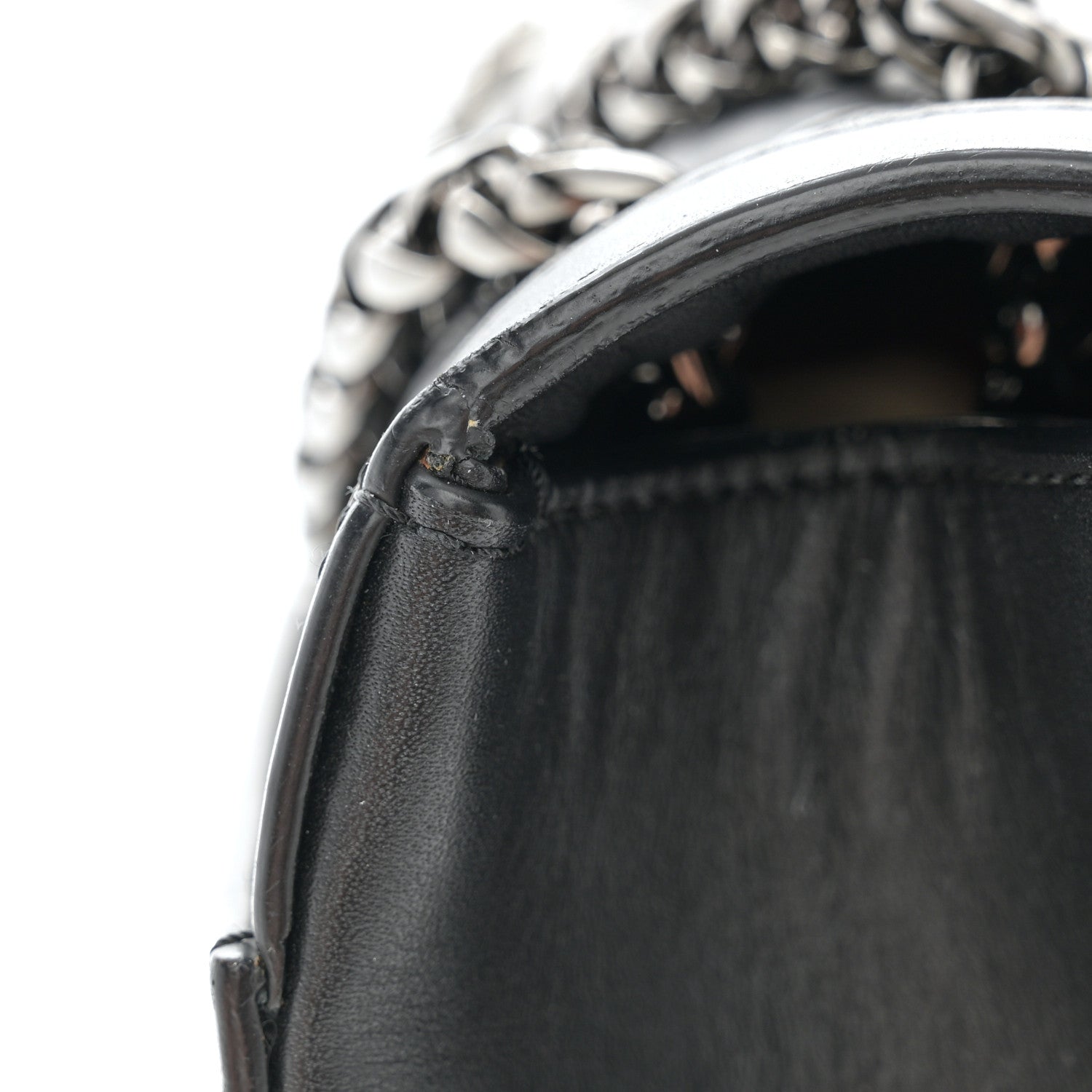 Christian Louboutin Calfskin Woven Small Sweet Charity NV Shoulder Bag Black 11 of 12