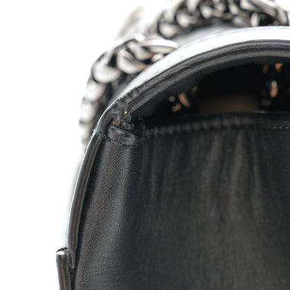 Christian Louboutin Calfskin Woven Small Sweet Charity NV Shoulder Bag Black 11 of 12