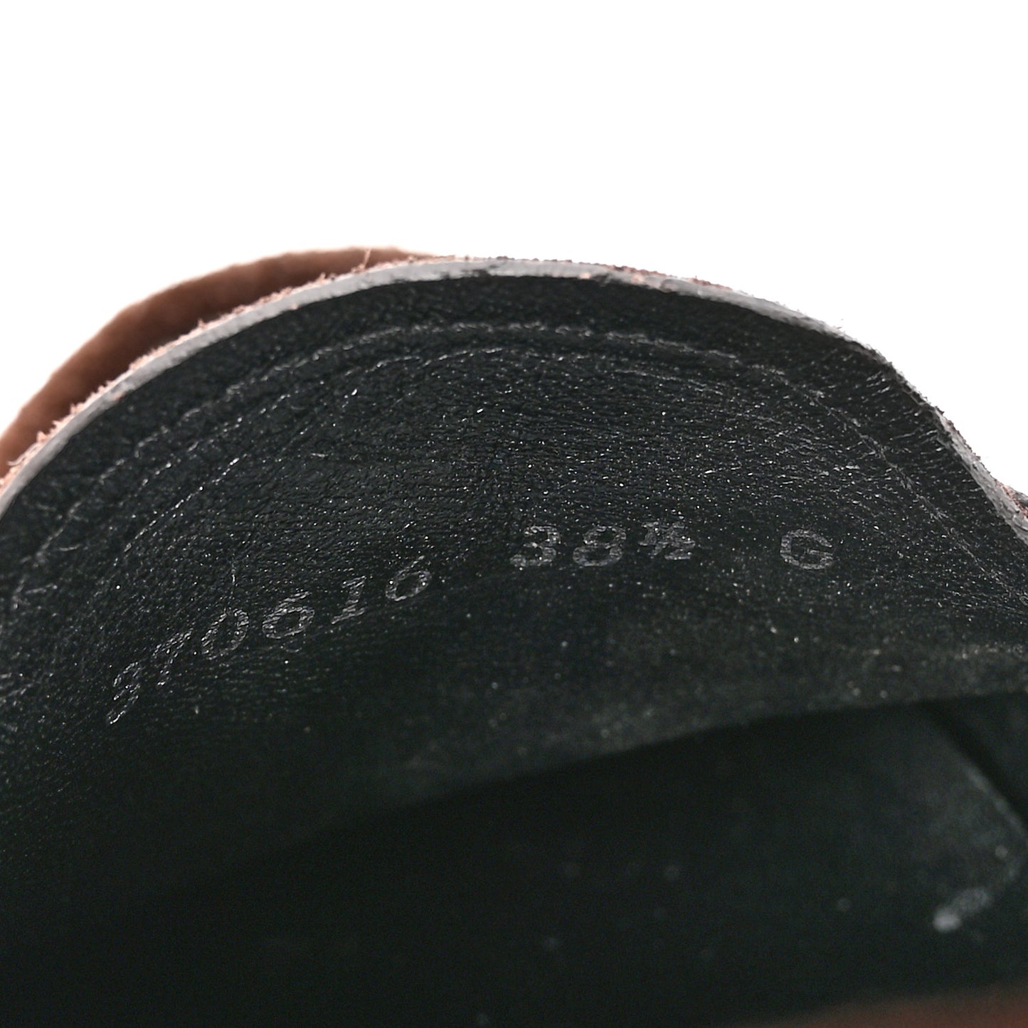 Suede GG Buckle Driver Loafers 38.5 Brown