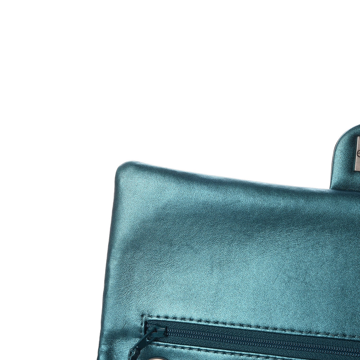Chanel Metallic Calfskin Quilted 2.55 Reissue 226 Flap Turquoise 12 of 23