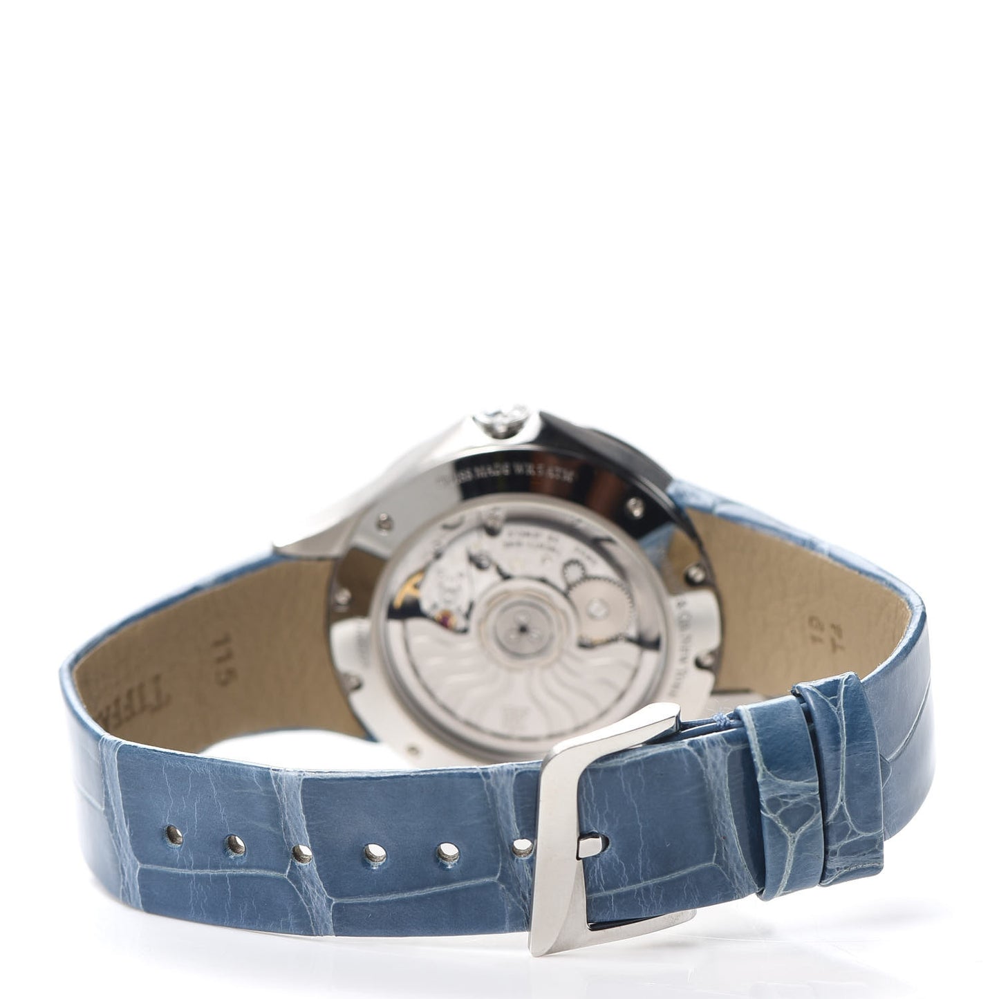 Stainless Steel Alligator Diamond 34mm Metro 3-Hand Quartz Watch