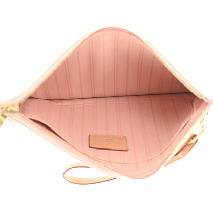 Louis Vuitton Damier Azur Neverfull MM GM Pochette Rose Ballerine 5 of 8