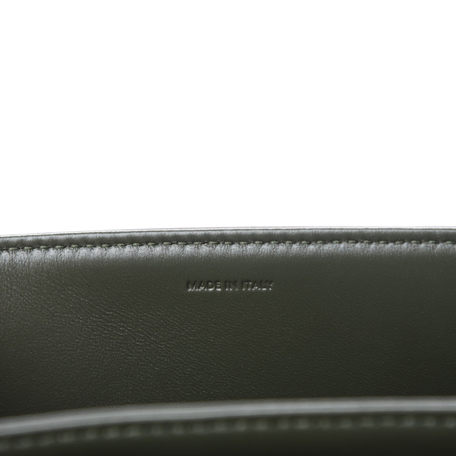 Celine Shiny Calfskin Medium Triomphe Dark Olive 12 of 14