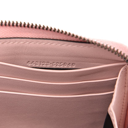 Gucci Calfskin Matelasse GG Marmont Zip Around Wallet Perfect Pink 6 of 7