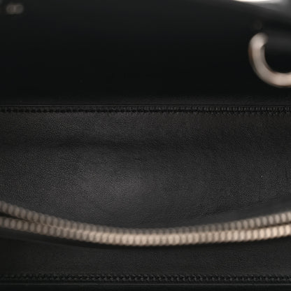 Saint Laurent Calfskin Crocodile Embossed Baby Sac De Jour Black 5 of 12